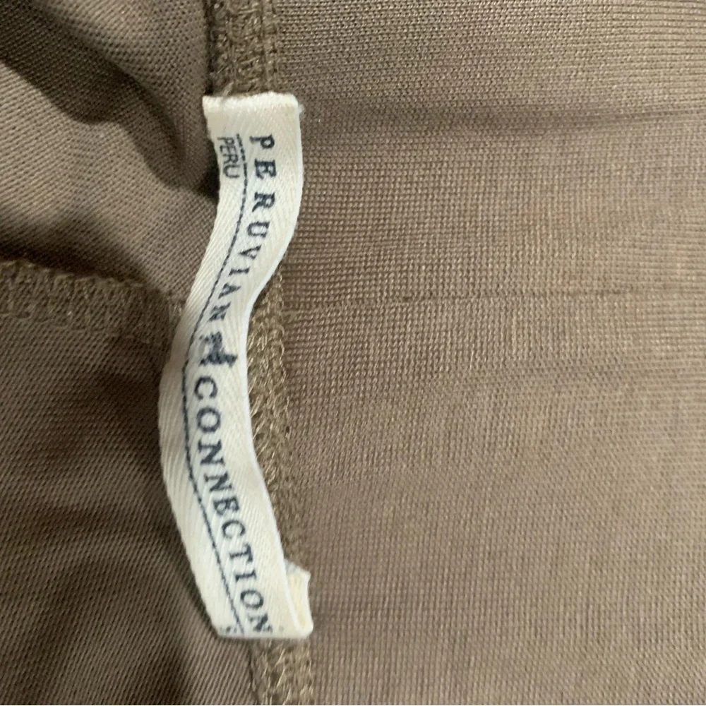 Peruvian Connection Twyla Knit Pull On Crop Pant Brown Size Small - Picture 5 of 5